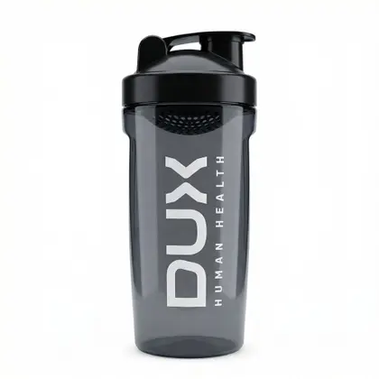 Coqueteleira Shaker Pro Dux Nutrition Fumê 800ml Com Peneira Móvel Livre de BPA